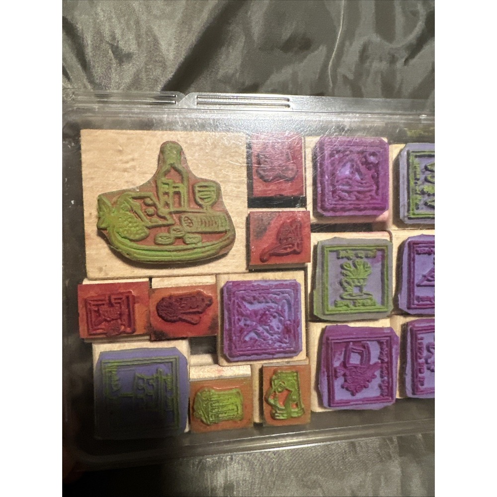 Stampin' Up! Stampin' Stamping Set Used Mixed Set 15 Stamps All Occasions Xmas - Picture 4 of 8